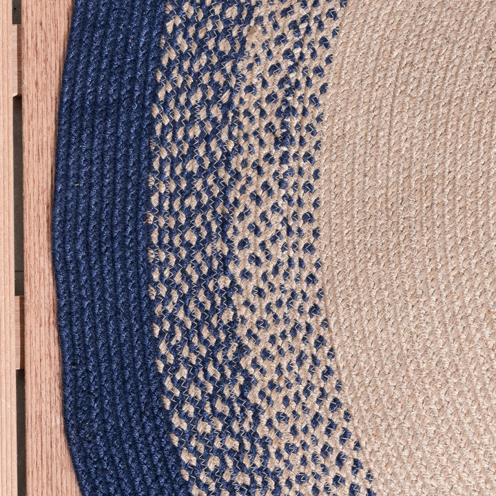 In- & Outdoor Teppich Rund - Florence Blau