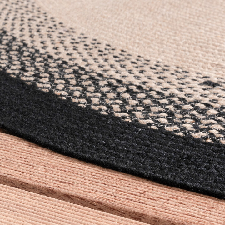 In- & Outdoor Teppich Rund - Florence Schwarz