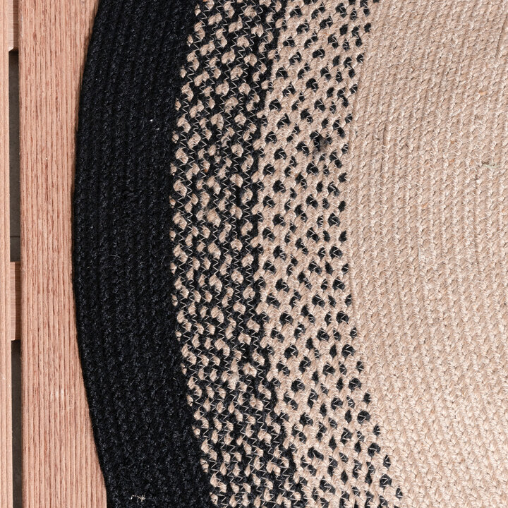 In- & Outdoor Teppich Rund - Florence Schwarz