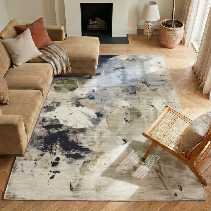 Teppich Abstrakt - Amelie Dunkelblau