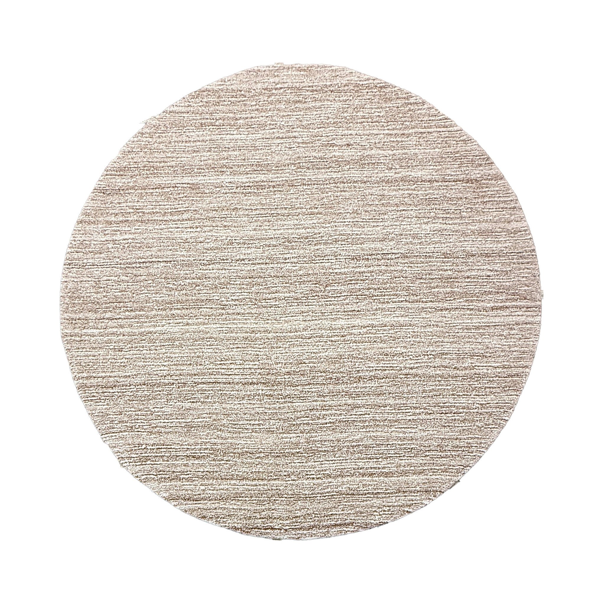 Wollteppich Rund - Pedro Taupe Meliert - sfeer