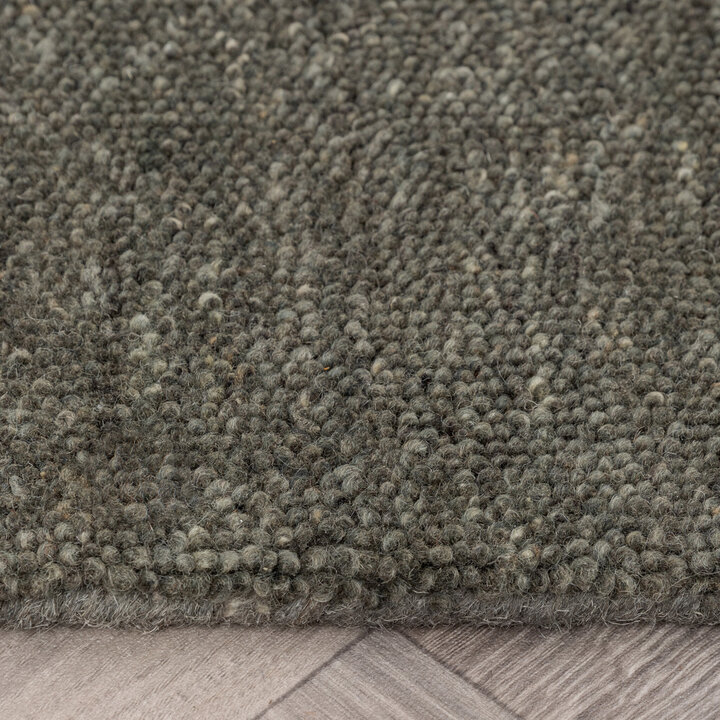 Berberteppich - Aicha Pebble Dunkelgrün