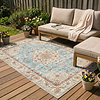 Vintage Gartenteppich - Santo Medaillon Hellblau - thumbnail