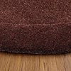 Wollteppich Rund - Isara Border Dunkelbraun - thumbnail 3