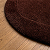 Wollteppich Rund - Isara Border Dunkelbraun - thumbnail 4