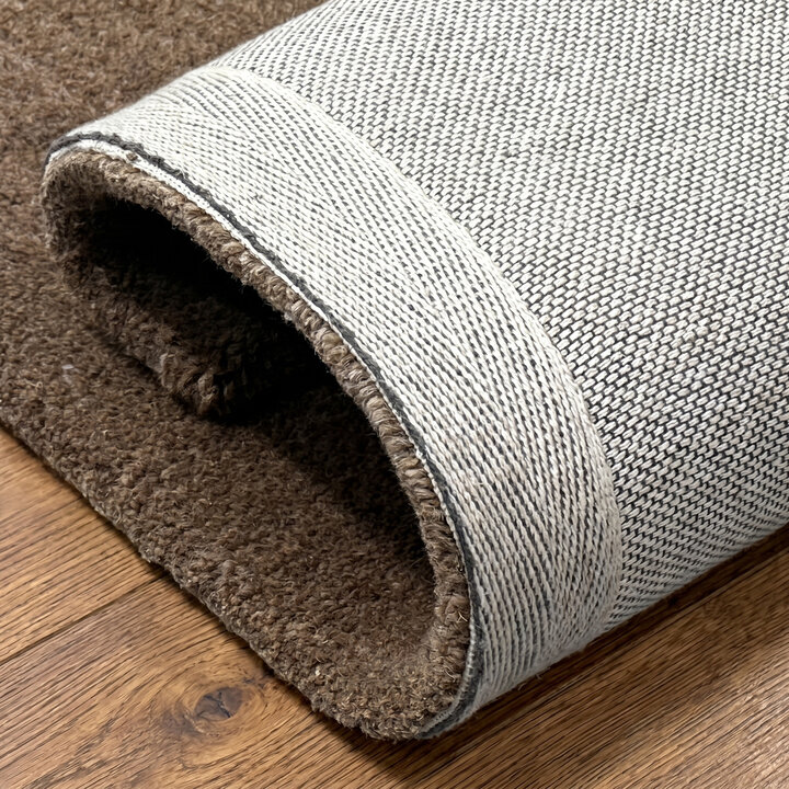 Wollteppich - Isara Border Braun