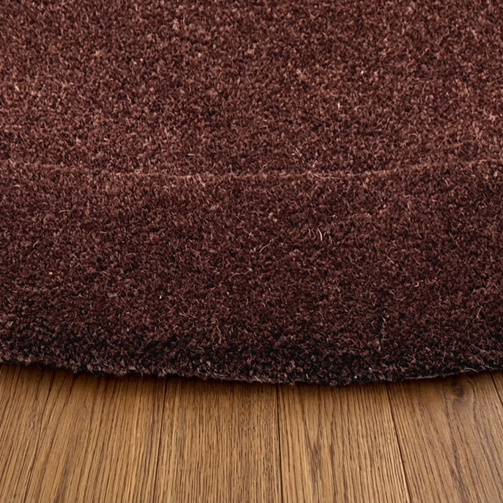 Teppich Organisch - Isara Border Dunkelbraun