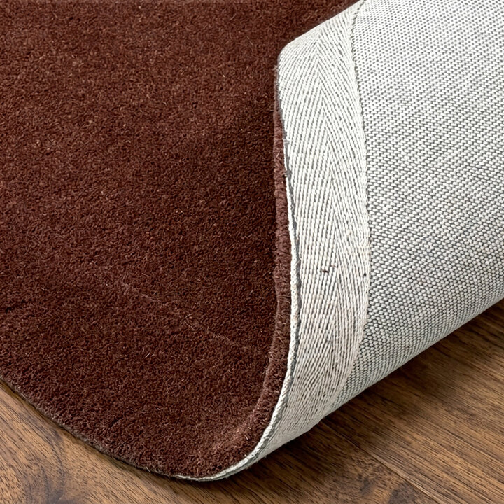Teppich Organisch - Isara Border Dunkelbraun