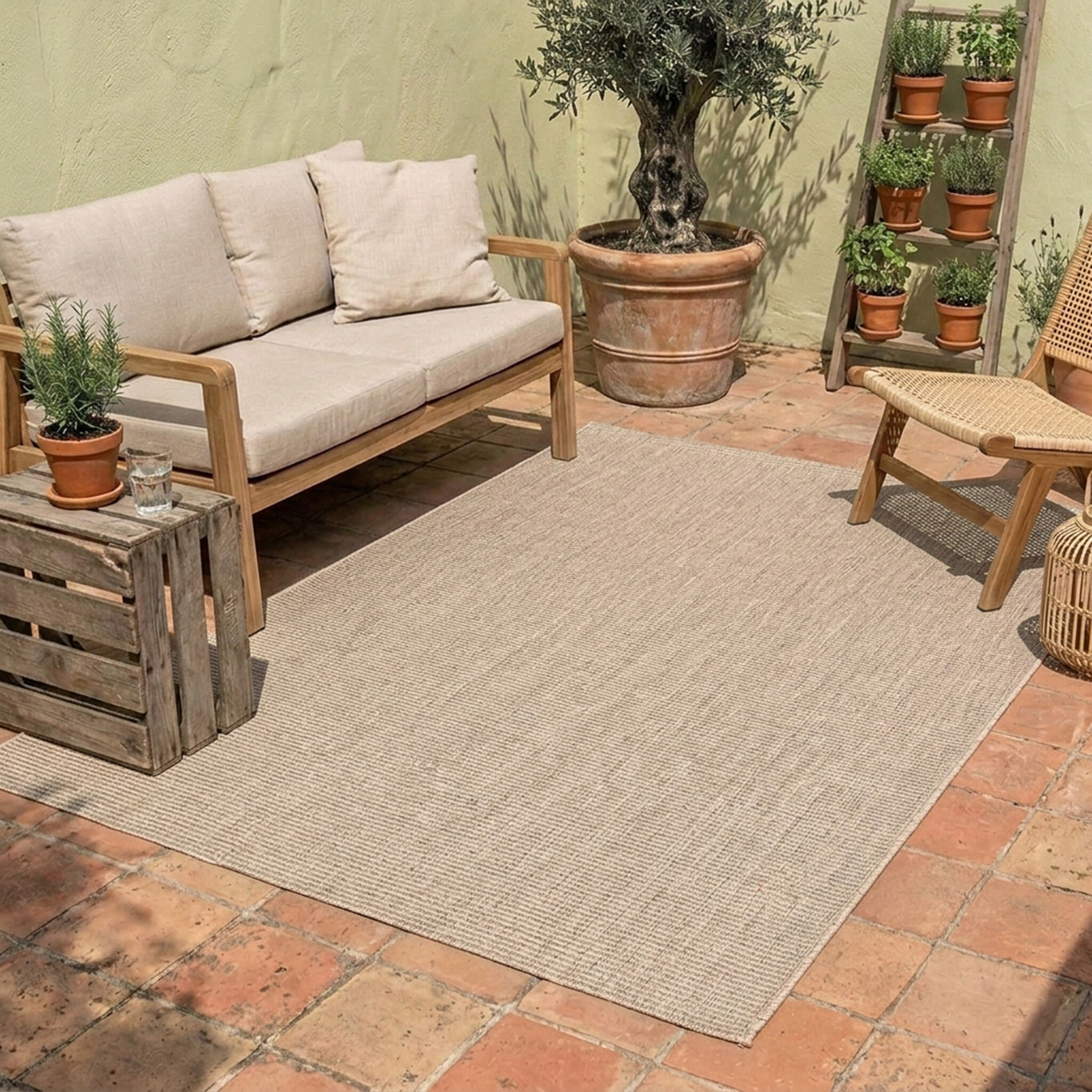 In- & Outdoor Teppich - Costa Creme