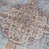 Orientteppich Rund - Leyla Medaillon Hellblau - thumbnail 3