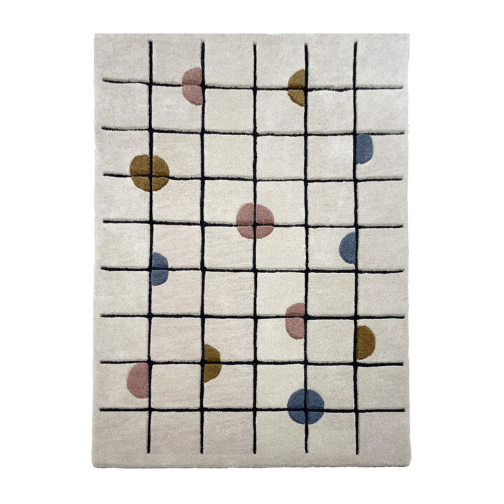 Geometrischer Teppich - Brunello Circles Bunt