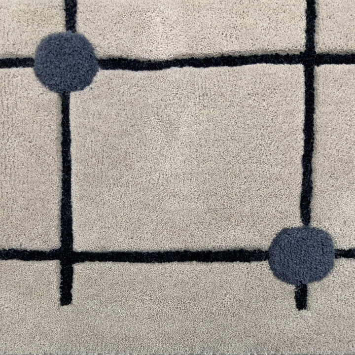 Geometrischer Teppich - Brunello Dots Bunt