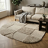 Teppich Organisch - Odette Shapes Taupe - thumbnail