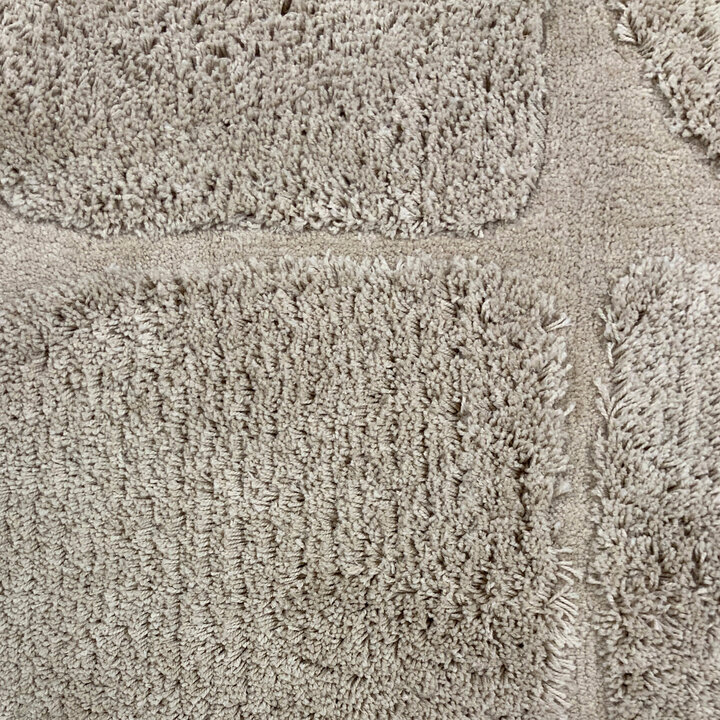 Teppich Organisch - Odette Grid Taupe