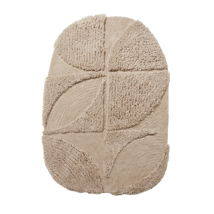 Teppich Organisch - Odette Curves Taupe