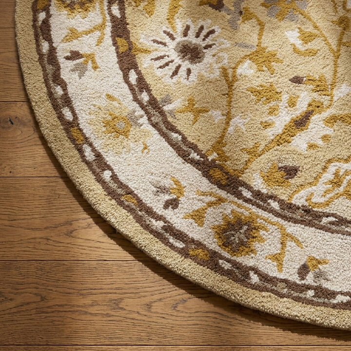 Teppich Vintage Rund - Valentina Creme