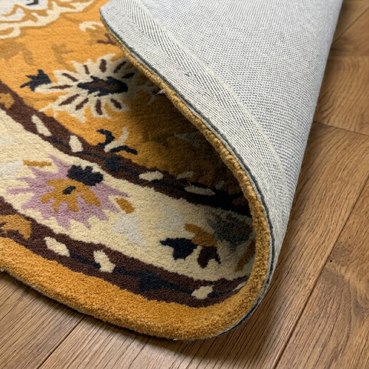 Teppich Vintage Rund - Valentina Gelb