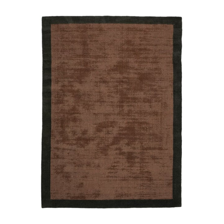 Kurzflor Teppich - Lucien Border Rost