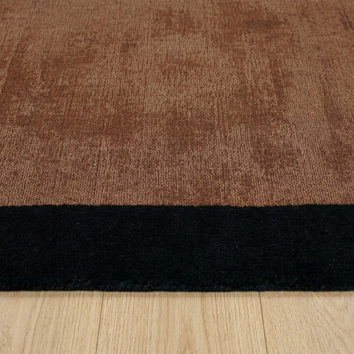 Kurzflor Teppich - Lucien Border Rost