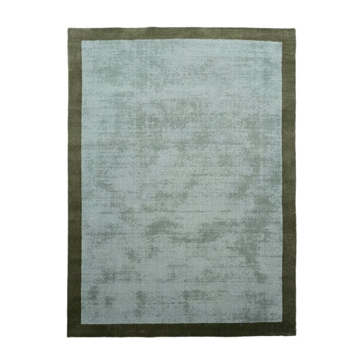 Kurzflor Teppich - Lucien Border Grün