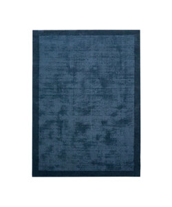 Kurzflor Teppich - Lucien Border Blau