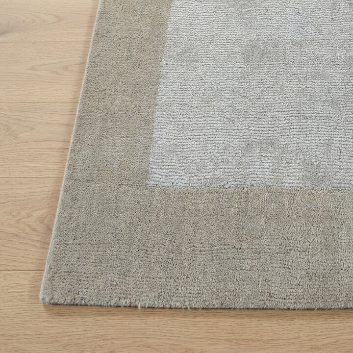 Kurzflor Teppich - Lucien Border Beige
