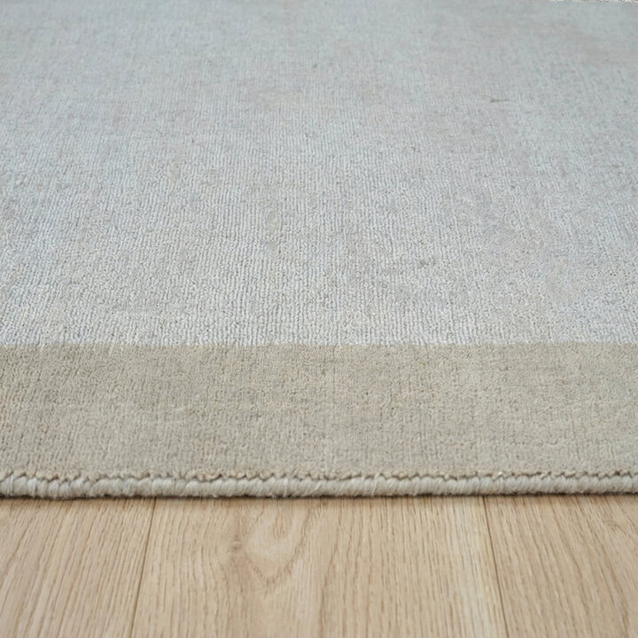 Kurzflor Teppich - Lucien Border Beige