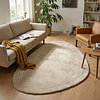 Teppich Organisch - Isara Border Creme - thumbnail