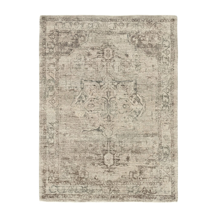 Vintage teppich - Kyra Medaillon Taupe