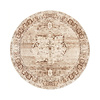 Teppich rund vintage - Kyra Medaillon Braun - thumbnail 1