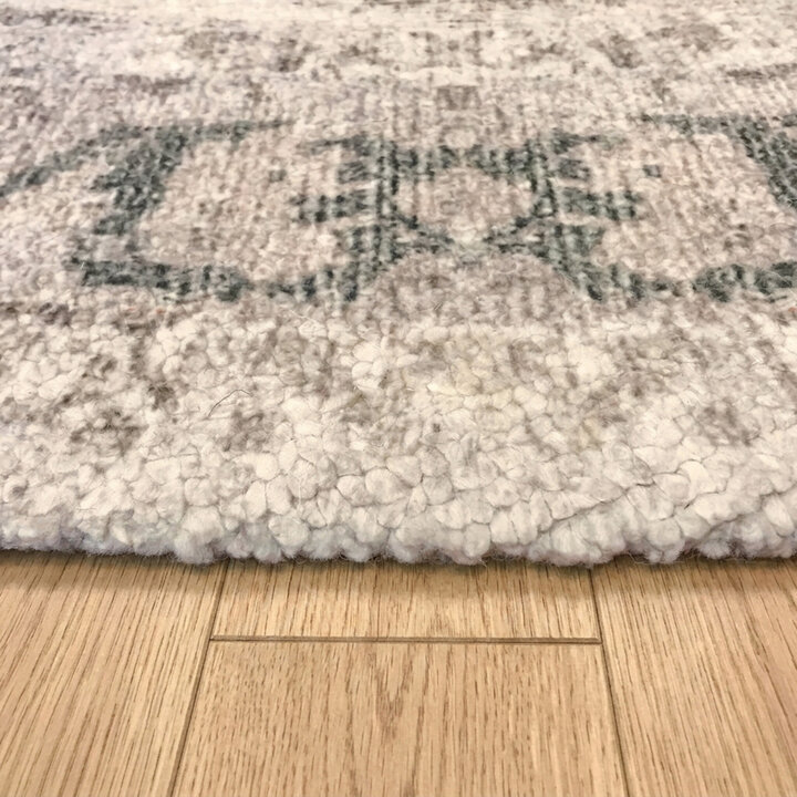 Teppich rund vintage - Kyra Medaillon Creme