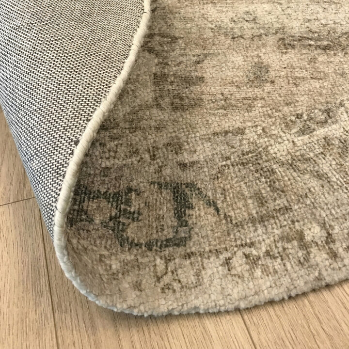 Teppich rund vintage - Kyra Medaillon Creme