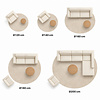 Teppich rund vintage - Kyra Medaillon Creme - thumbnail 6