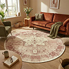 Teppich rund vintage - Kyra Medaillon Rosa - thumbnail