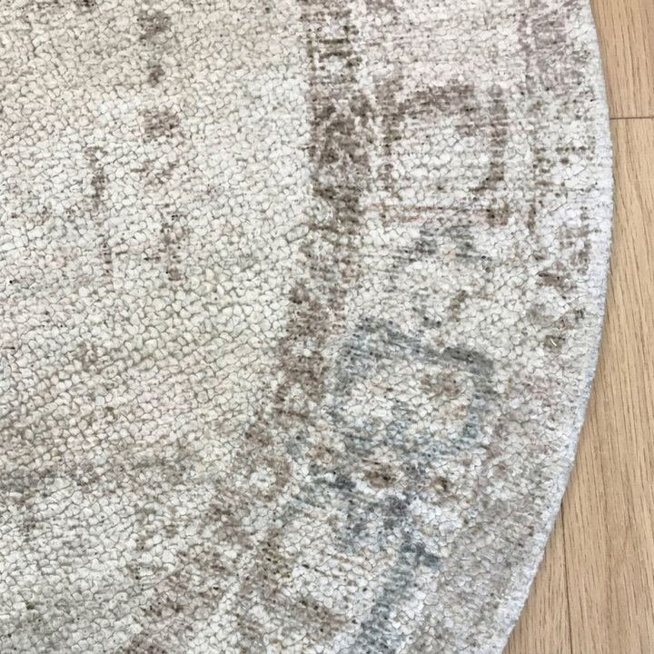 Teppich rund vintage - Kyra Medaillon Taupe