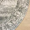 Teppich rund vintage - Kyra Medaillon Grün - thumbnail 3
