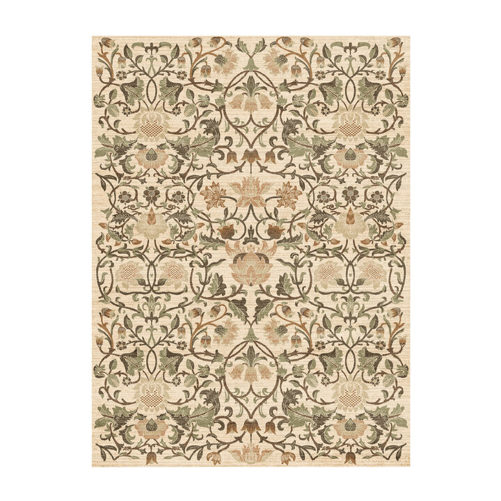 Blumen Teppich - Rosie Creme