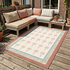 Outdoor-Teppich - Oasis Palm Blau Rot - thumbnail