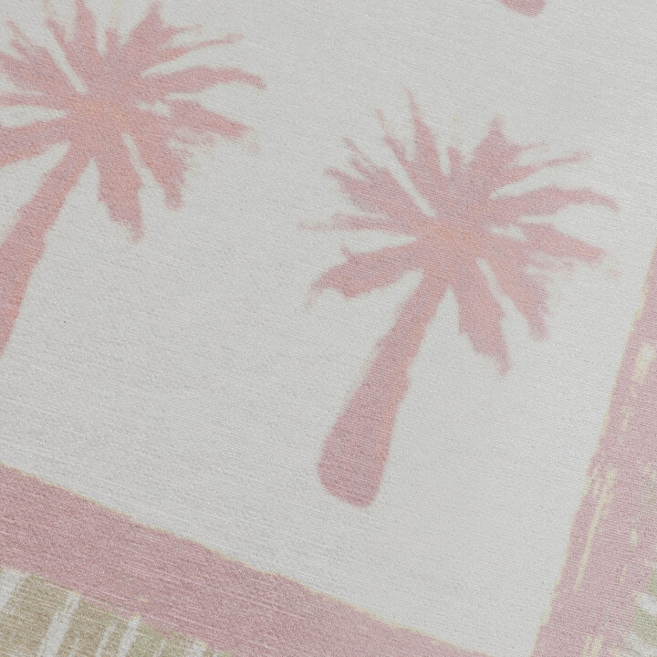 Outdoor-Teppich - Oasis Palm Rosa Grün