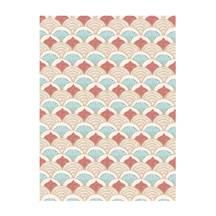 Outdoor-Teppich - Oasis Shell Blau Rot