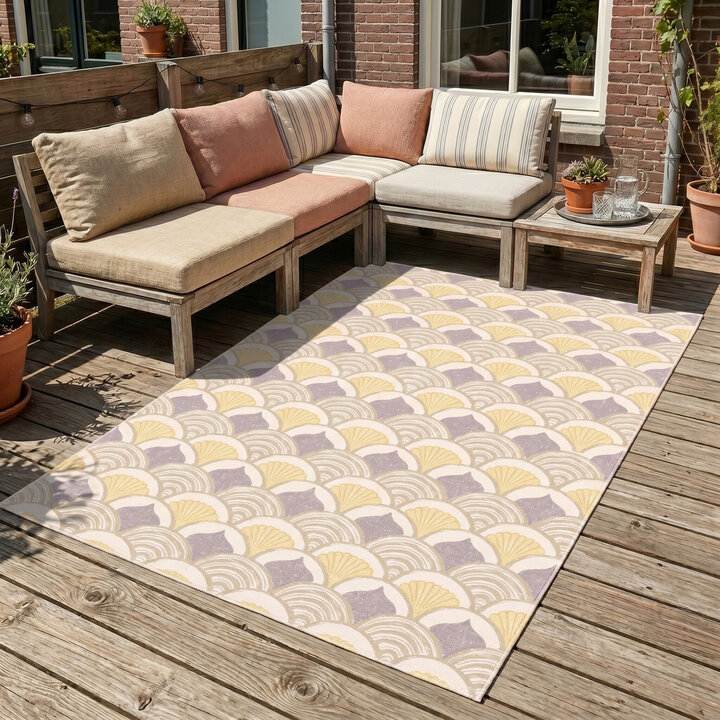 Outdoor-Teppich - Oasis Shell Gelb Lila