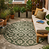 In- & Outdoor Teppich Rund - Rio Flower Grün - thumbnail