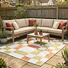 Retro In- & Outdoorteppich - Pop Cubes Terra - thumbnail