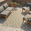 In- & Outdoor Teppich - Ranch Mandala Grün - thumbnail