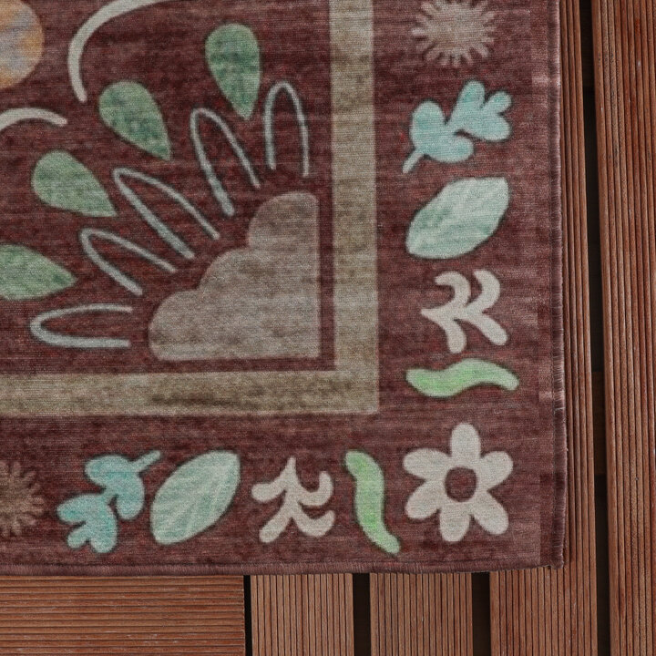 Outdoor-Teppich - Maui Border Braun