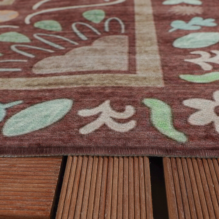 Outdoor-Teppich - Maui Border Braun