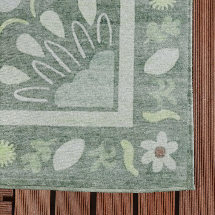Outdoor-Teppich - Maui Border Grün
