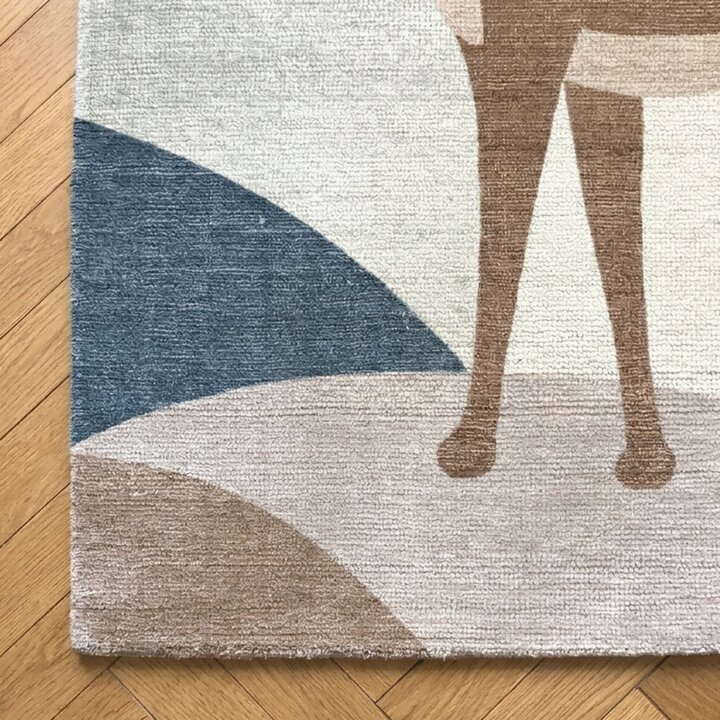 Kinderzimmer Teppich - Balou Hirsch Braun