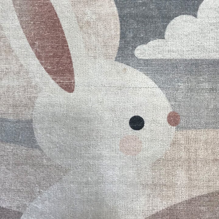 Kinderzimmer Teppich - Balou Kanichen Weiß