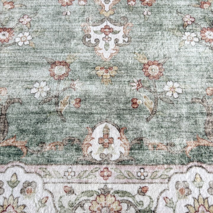 Teppich Vintage - Ember Medaillon Grün 